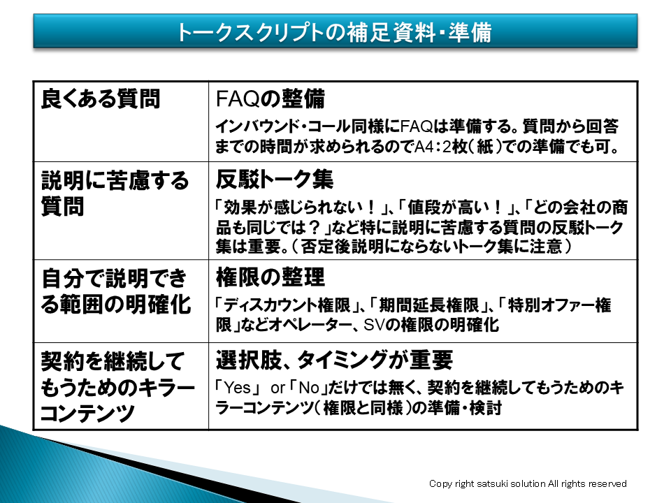 トークスクリプの効果的な作成手法2