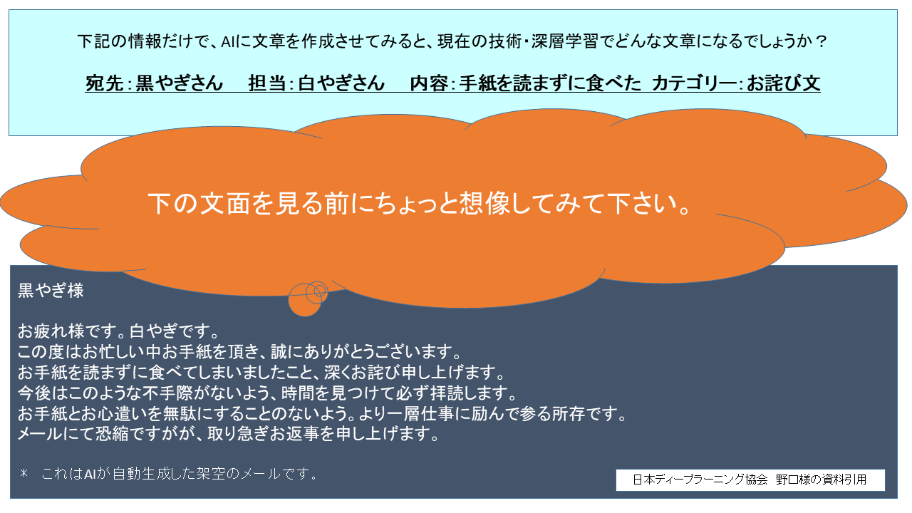 AI 自動生成メール